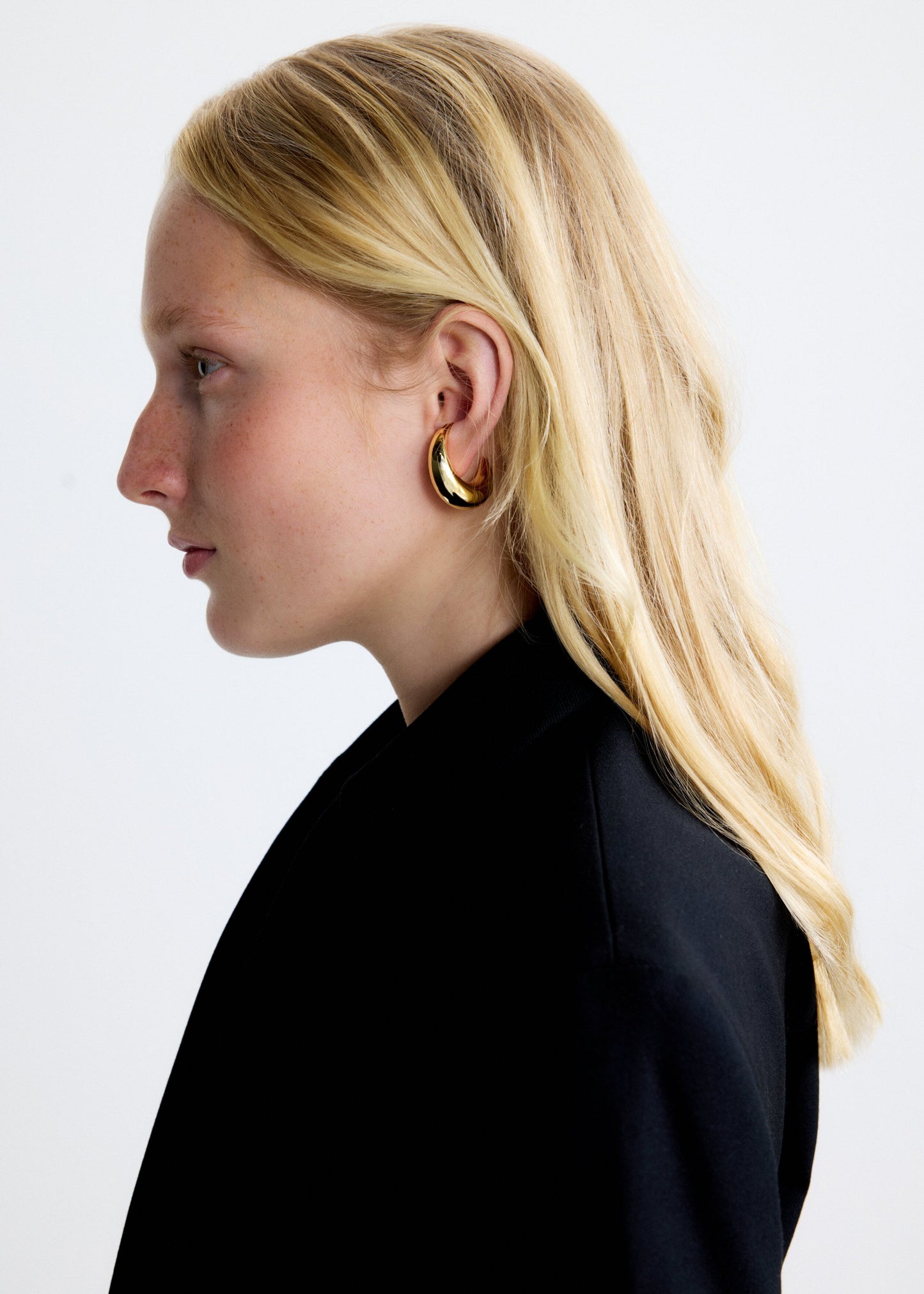 Moon earrings - Gold - Pair