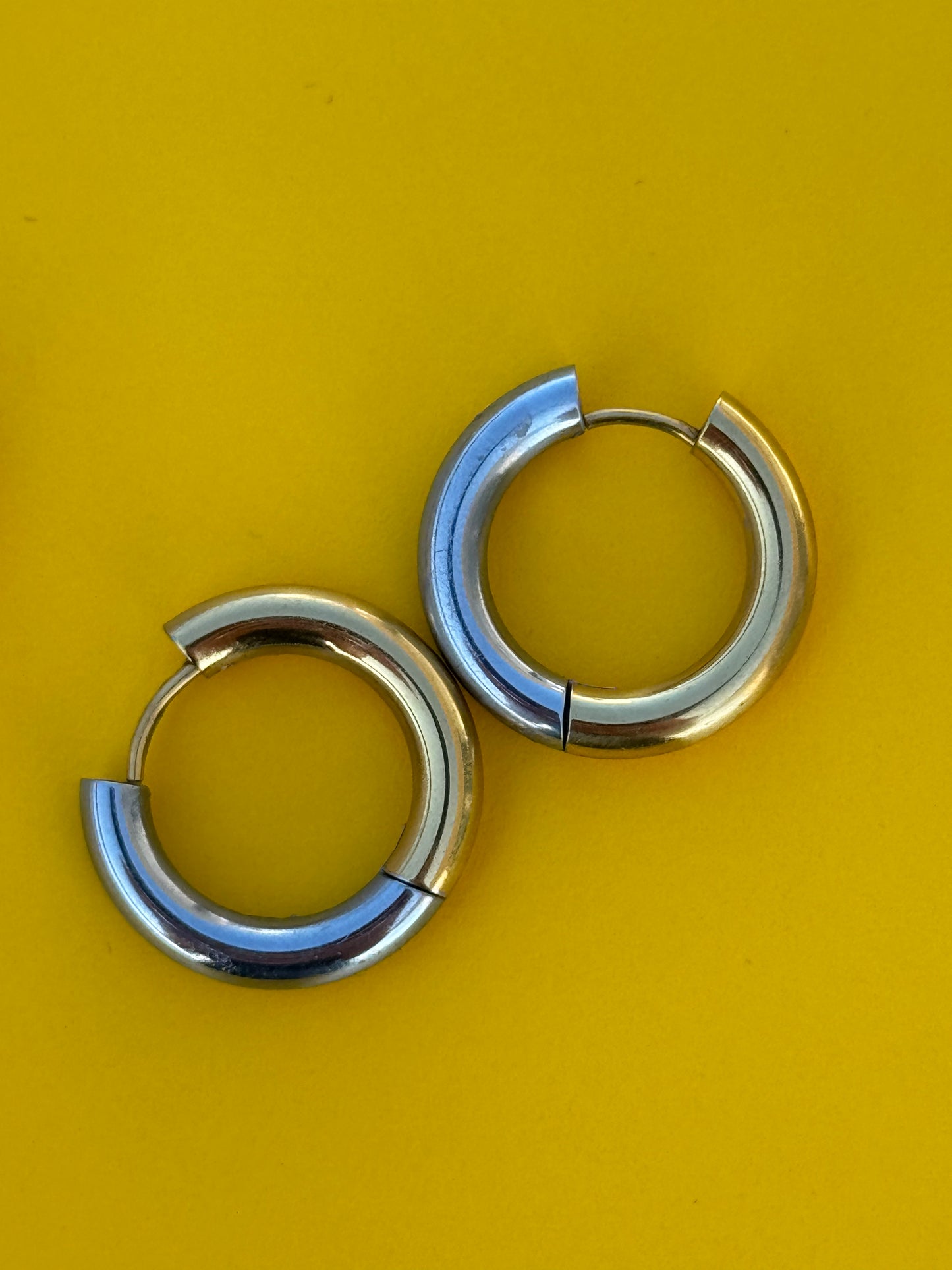 Sunset earrings gold/silver Big