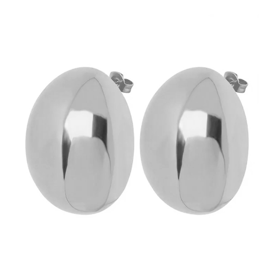Planet earrings silver