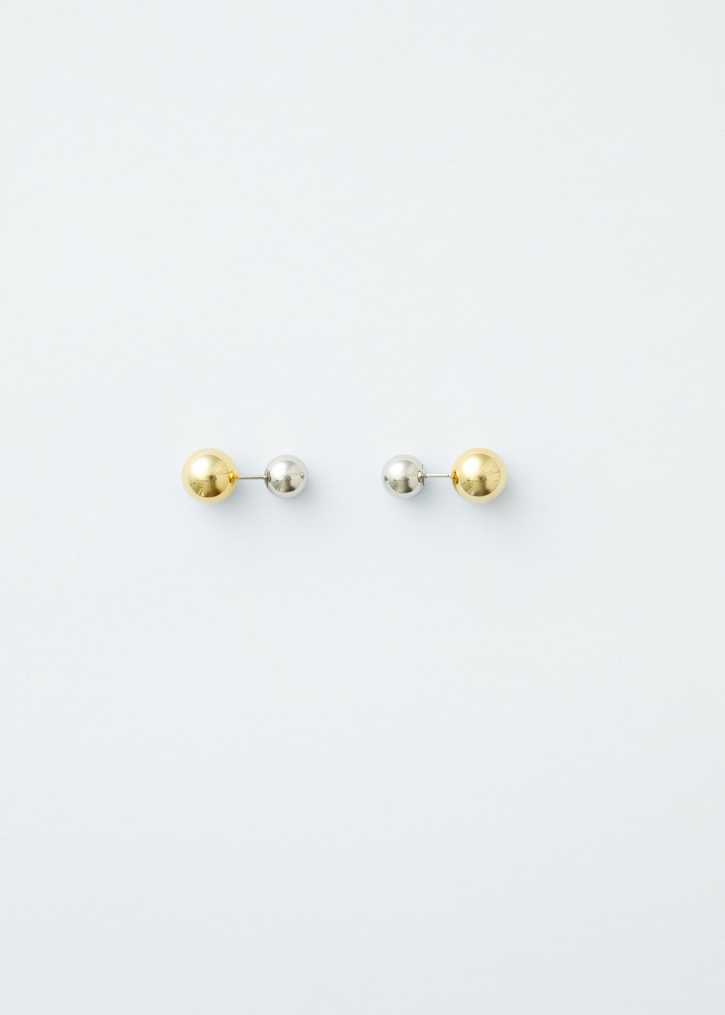 Stud earrings - Silver/Gold - Pair