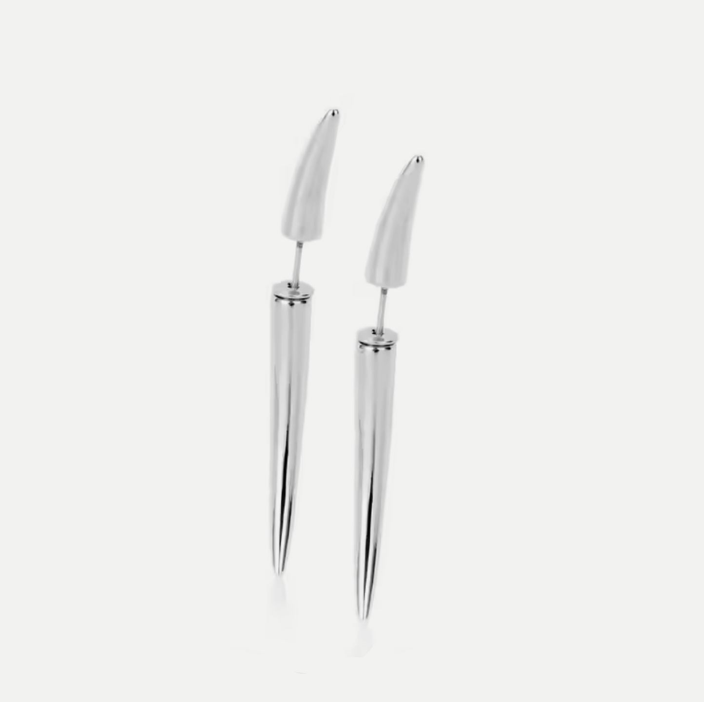 Rivet earrings silver