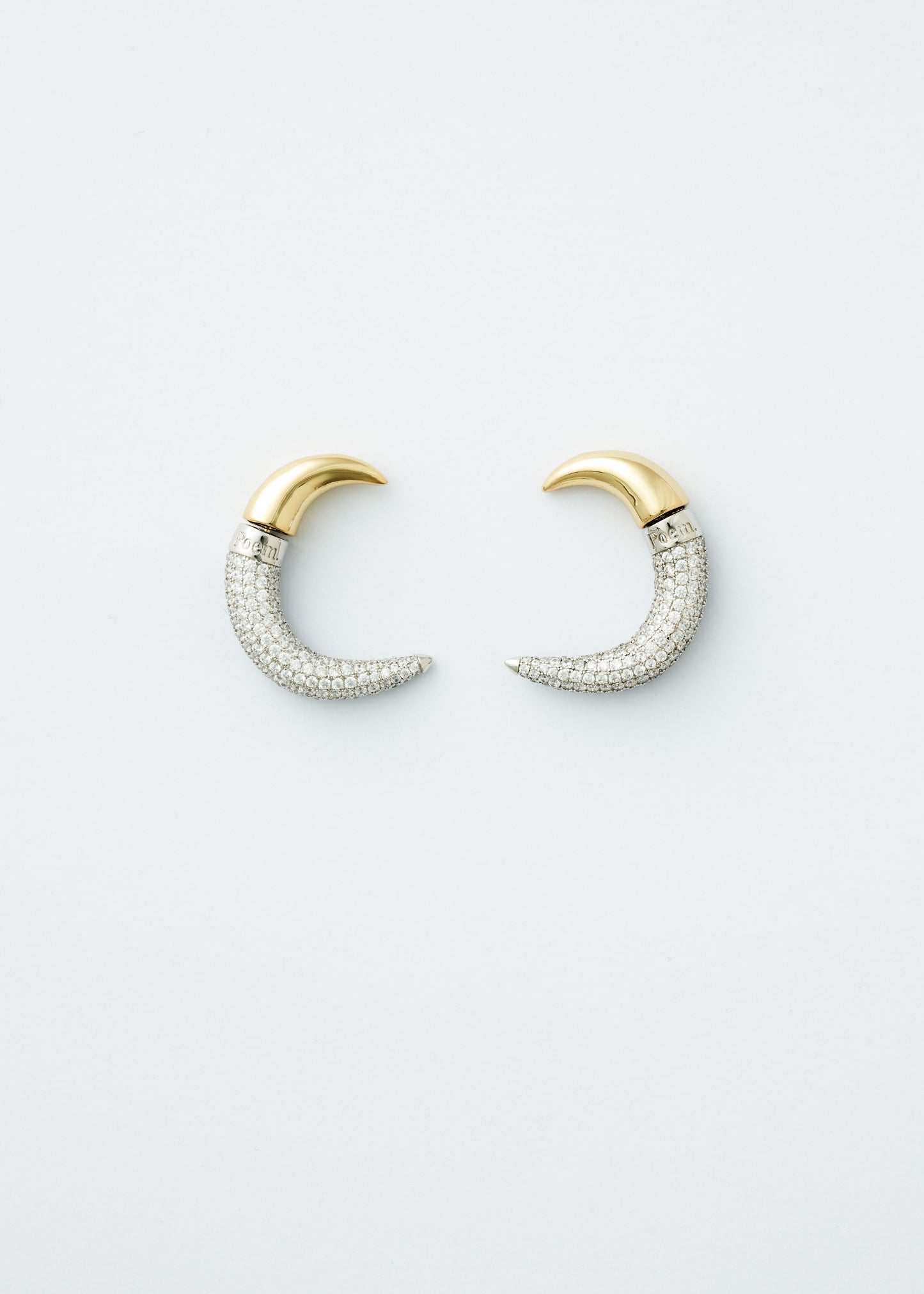 Spike earrings - Gold/Pavé