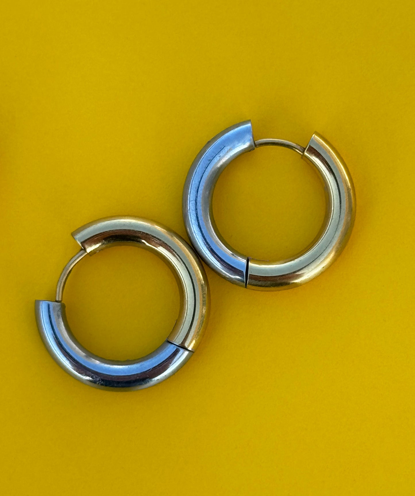 Sunset earrings gold/silver Mid