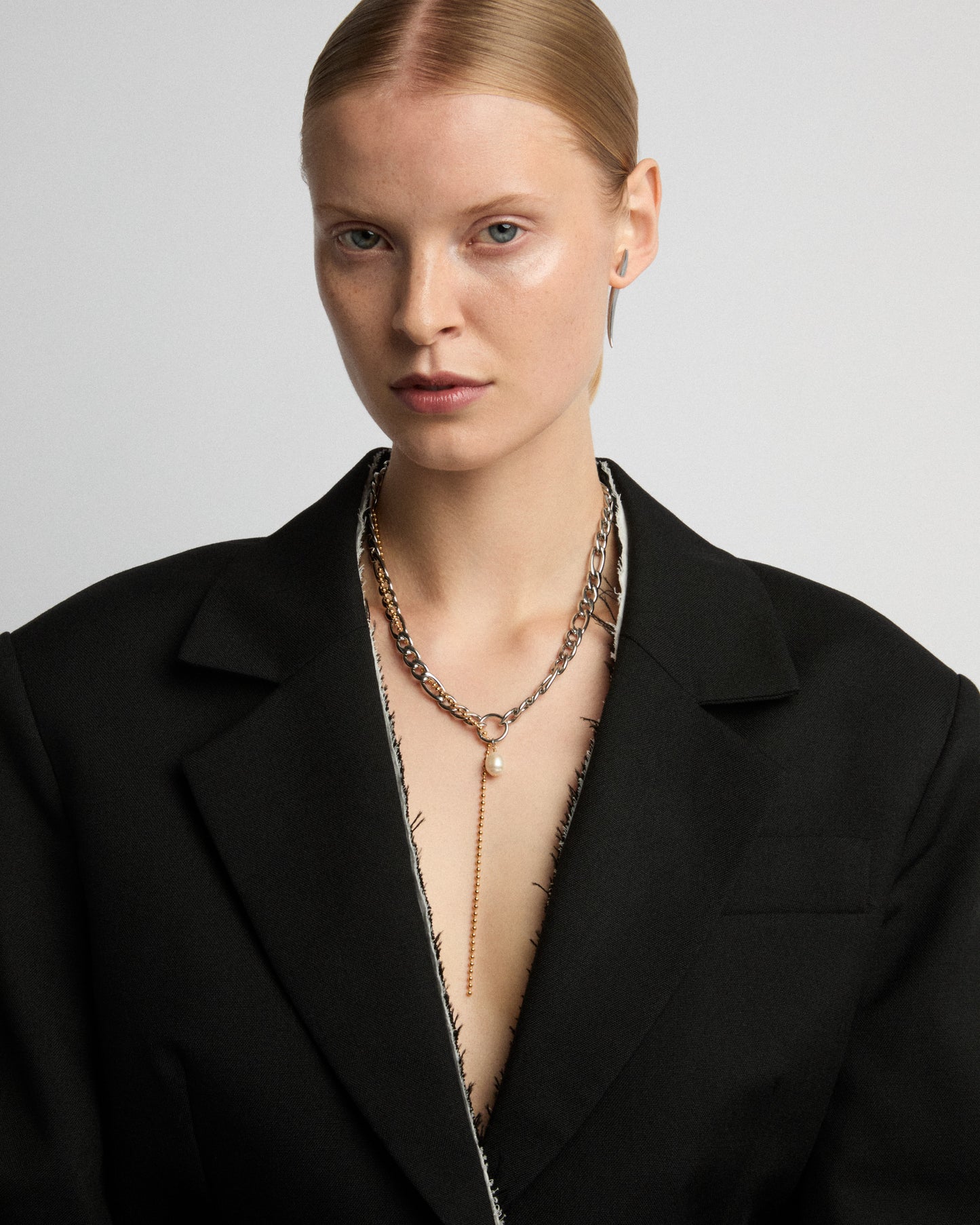 Collage necklace silver/gold