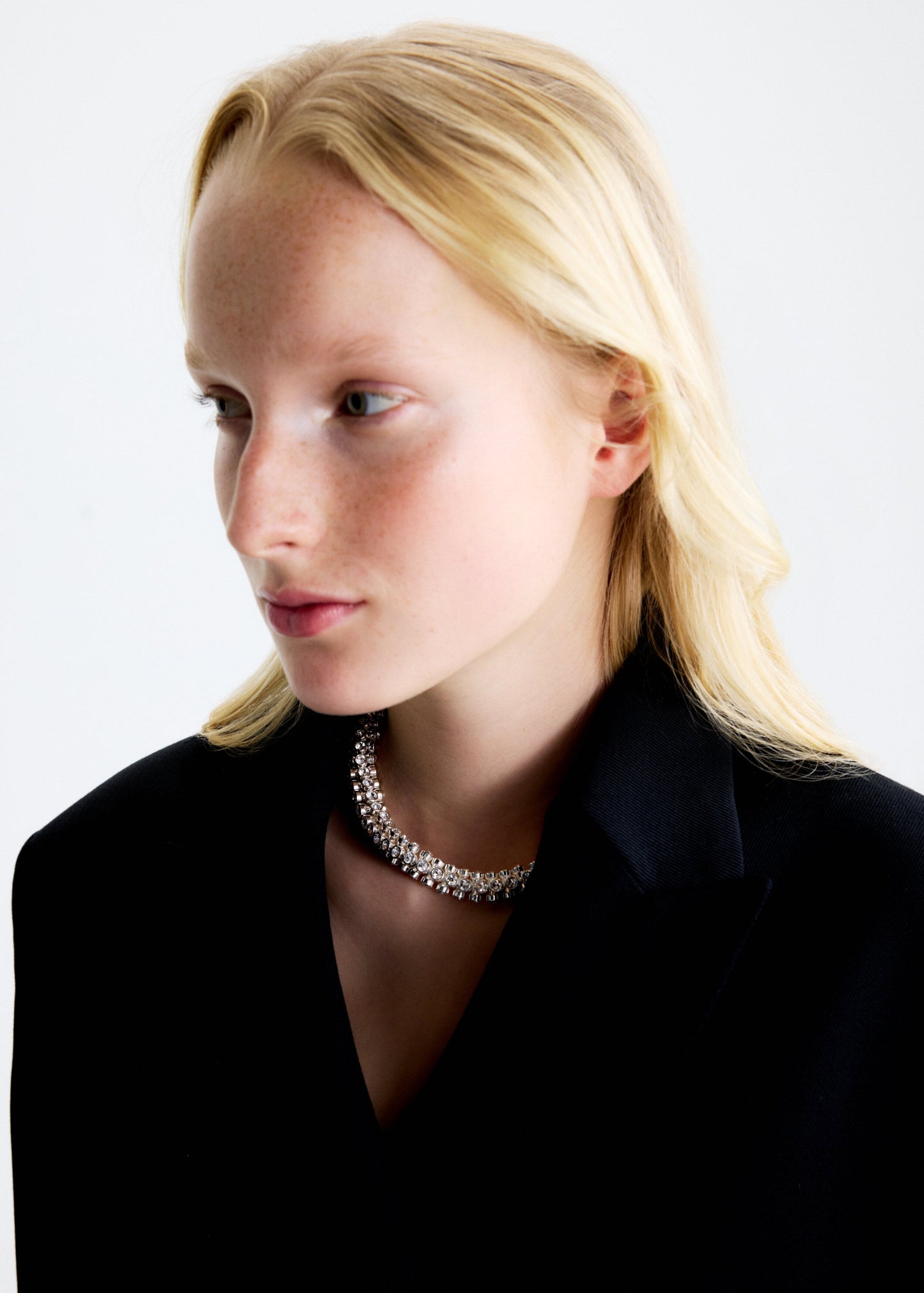 Spine necklace - Rhinestones
