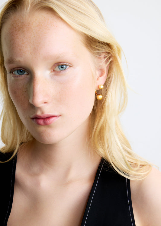 Arc earrings - Gold - Pair
