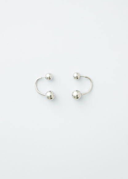 Arc earrings - Silver - Pair