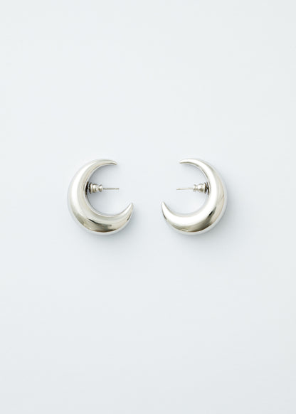 Moon earrings - Silver - Pair