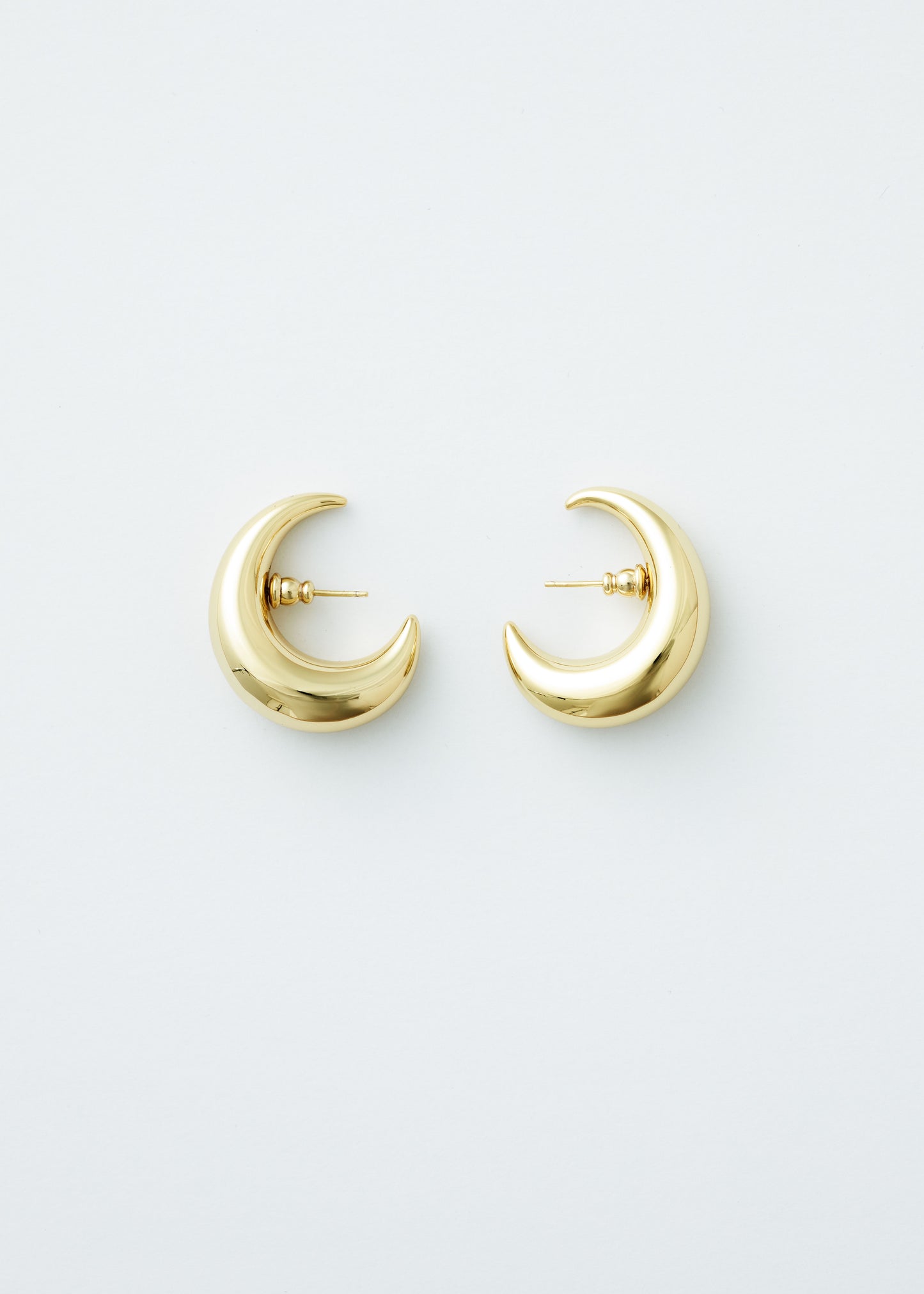 Moon earrings - Gold - Pair