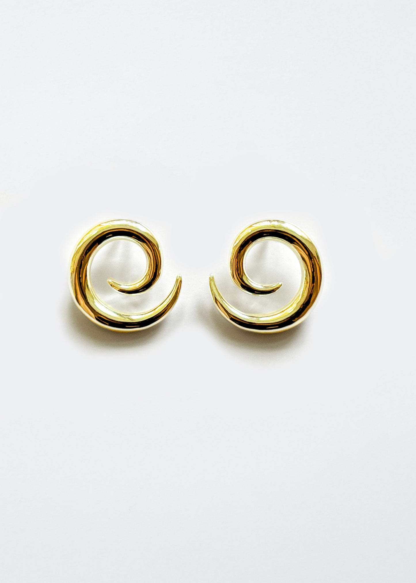 Spiral earrings - Gold - Pair