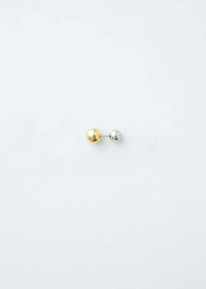 Stud earrings - Silver/Gold - Single