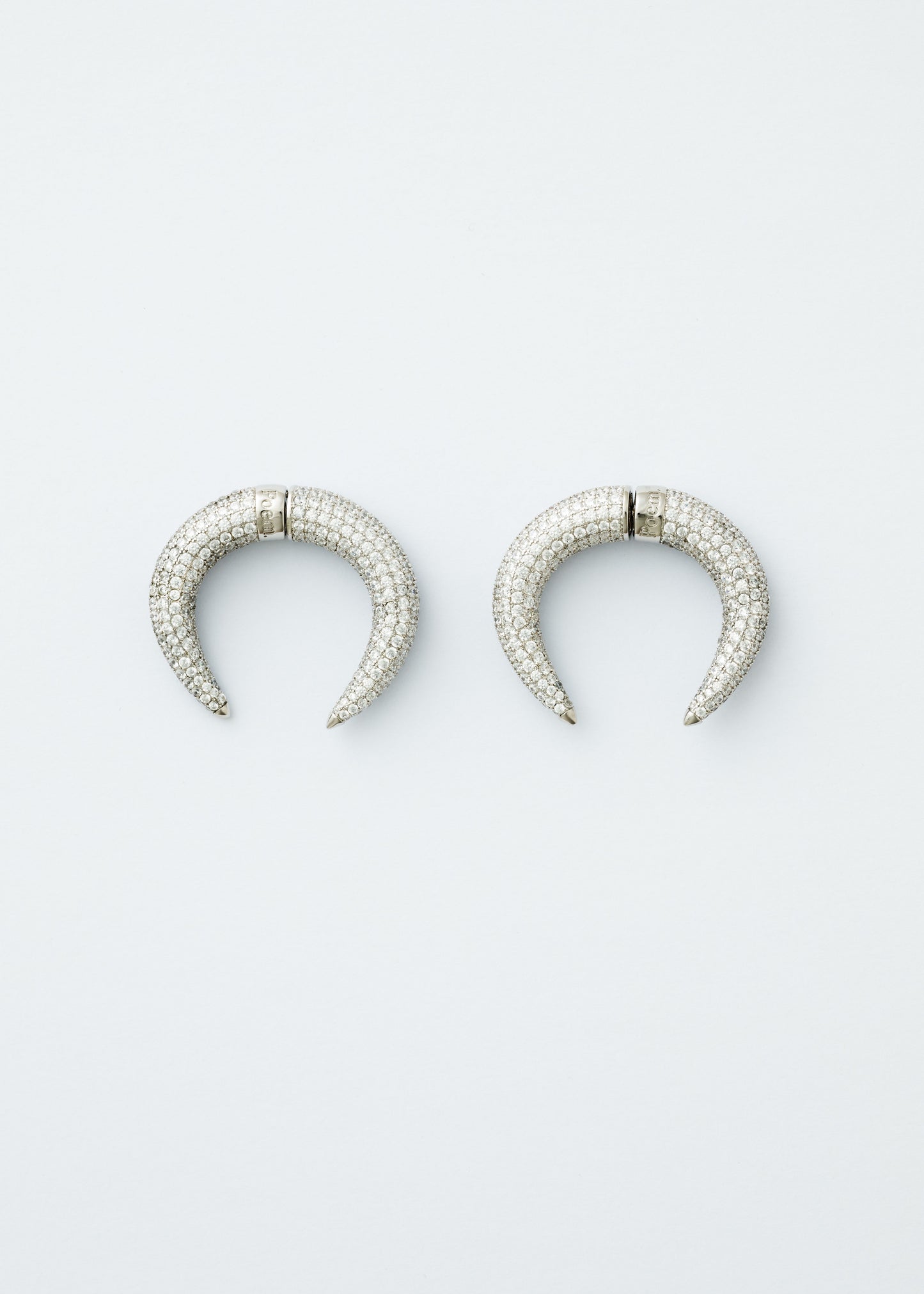 Crescent earrings - Rhinestones