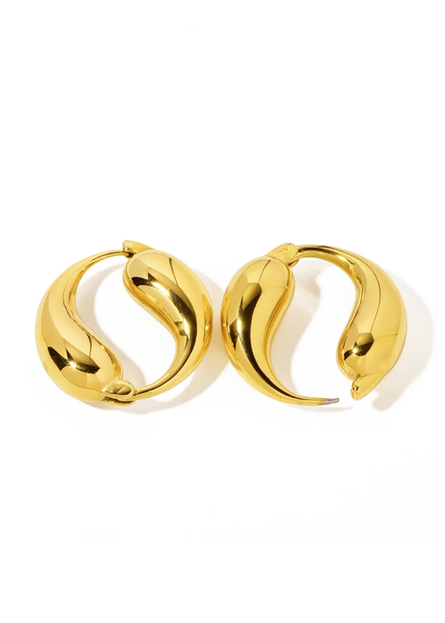 Drop hoops gold