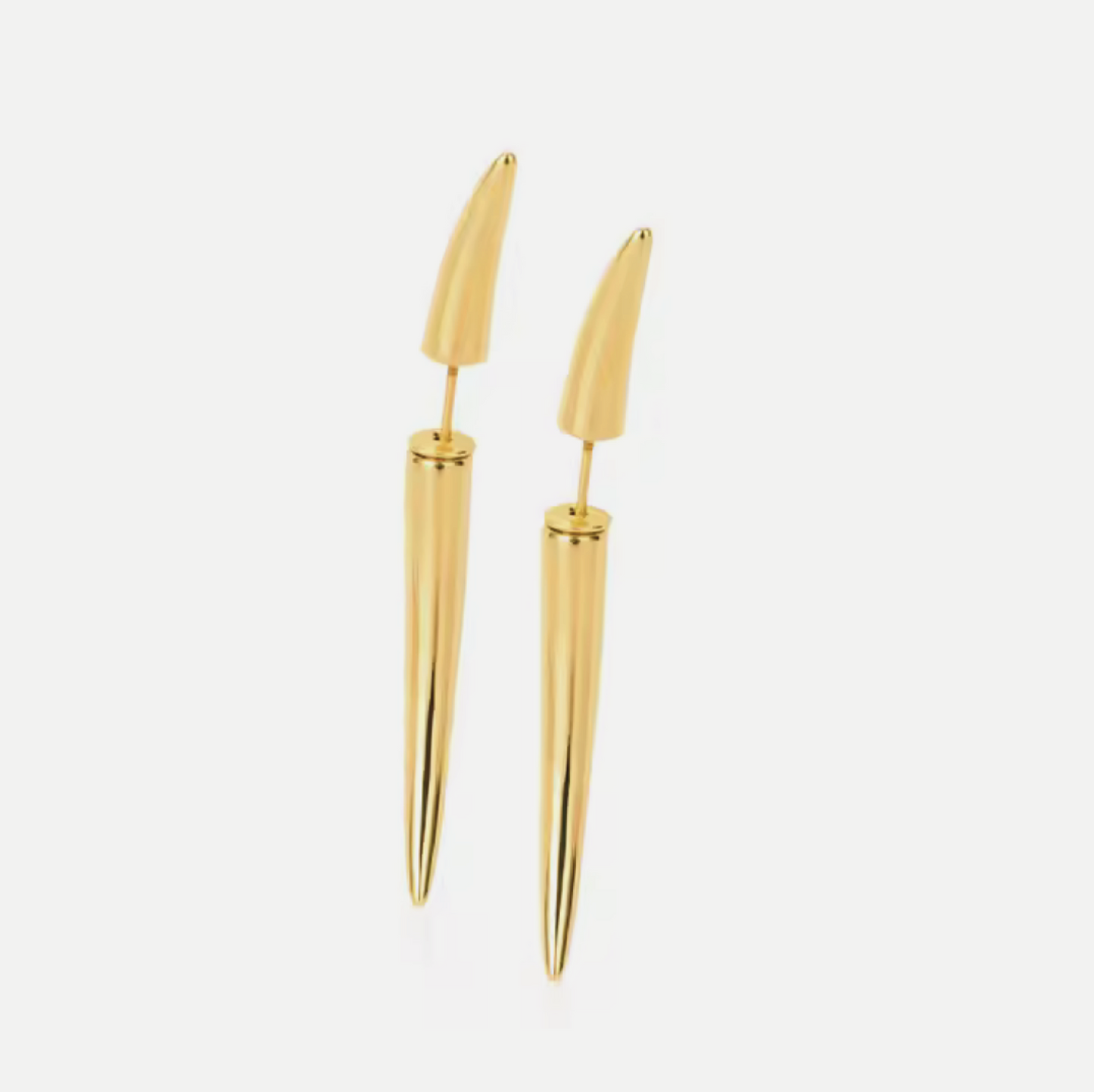 Rivet earrings gold